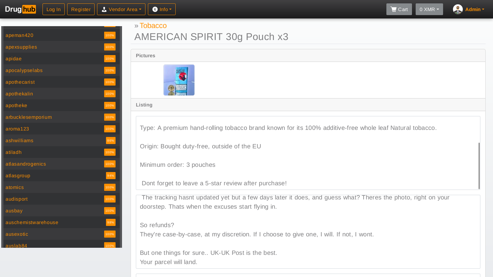 DrugHub Market Dashboard